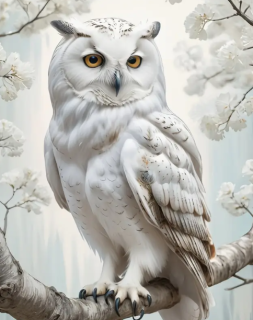 Diamond Painting Schneeeule